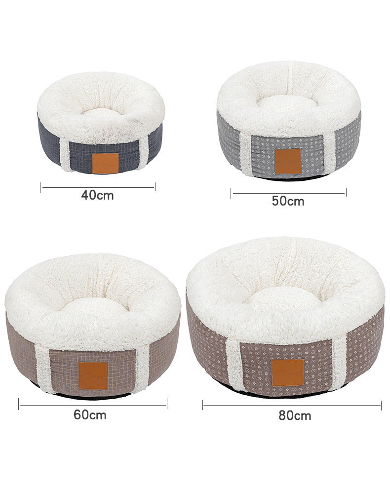 Winter Super Soft Warm Pet Bed Lamb Wool Kennel